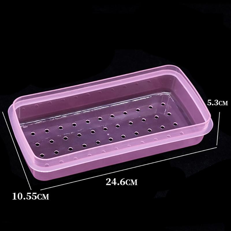 Manicure Implement Sanitizer Cleaner Nail Art Tools Storage Box Manicure Accesories Organized for Salons and Home Use