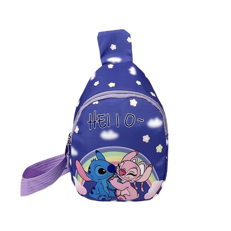 Stylish Cartoon Children's Chest Bag Unisex Crossbody Bag Cute Nylon Design For Kids