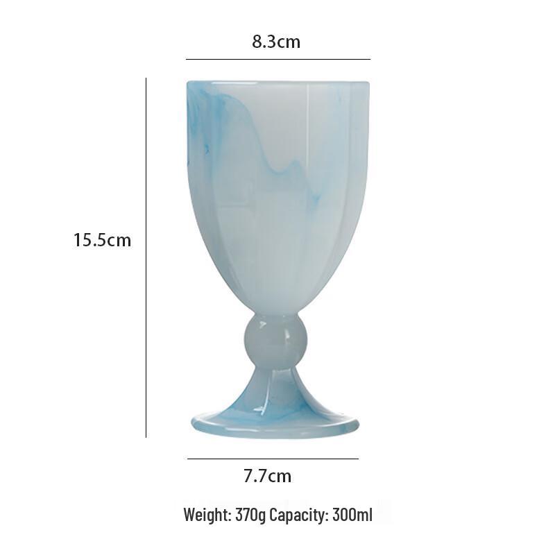 Shangqi Vintage Ink Wash Style Glass Goblet