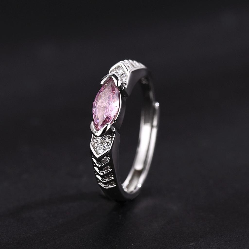 Verstellbare Zirkonringe, Punk-Schmuck aus Edelstahl für Damen Herren, Komfortpassform für den täglichen Gebrauch, Geschenkidee