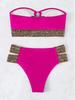 2023 Sexy Hollow Beach Bikini: European & American Split Swimsuit for Women