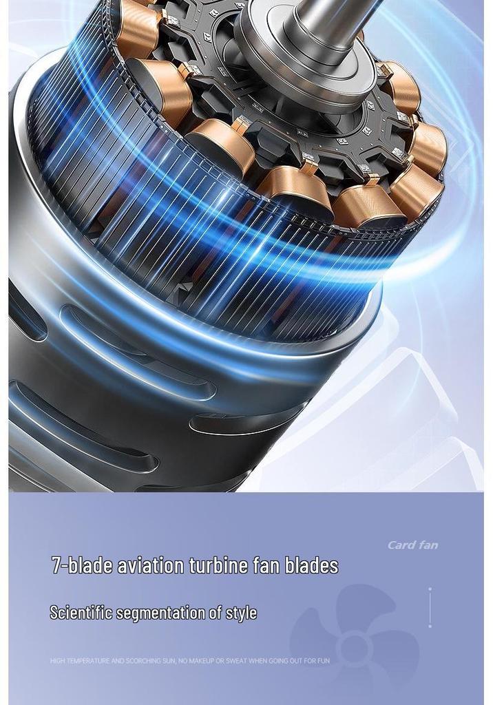 Rechargeable Desktop Fan with Three-Speed Adjustment