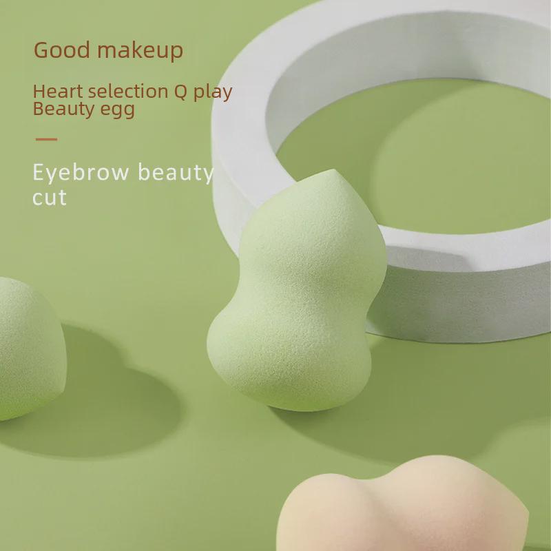 Kaqi Duoduo KK841 Houbička na make-up - Pro mokré i suché použití, Super měkká, Velká houbička na pudr ve tvaru vejce