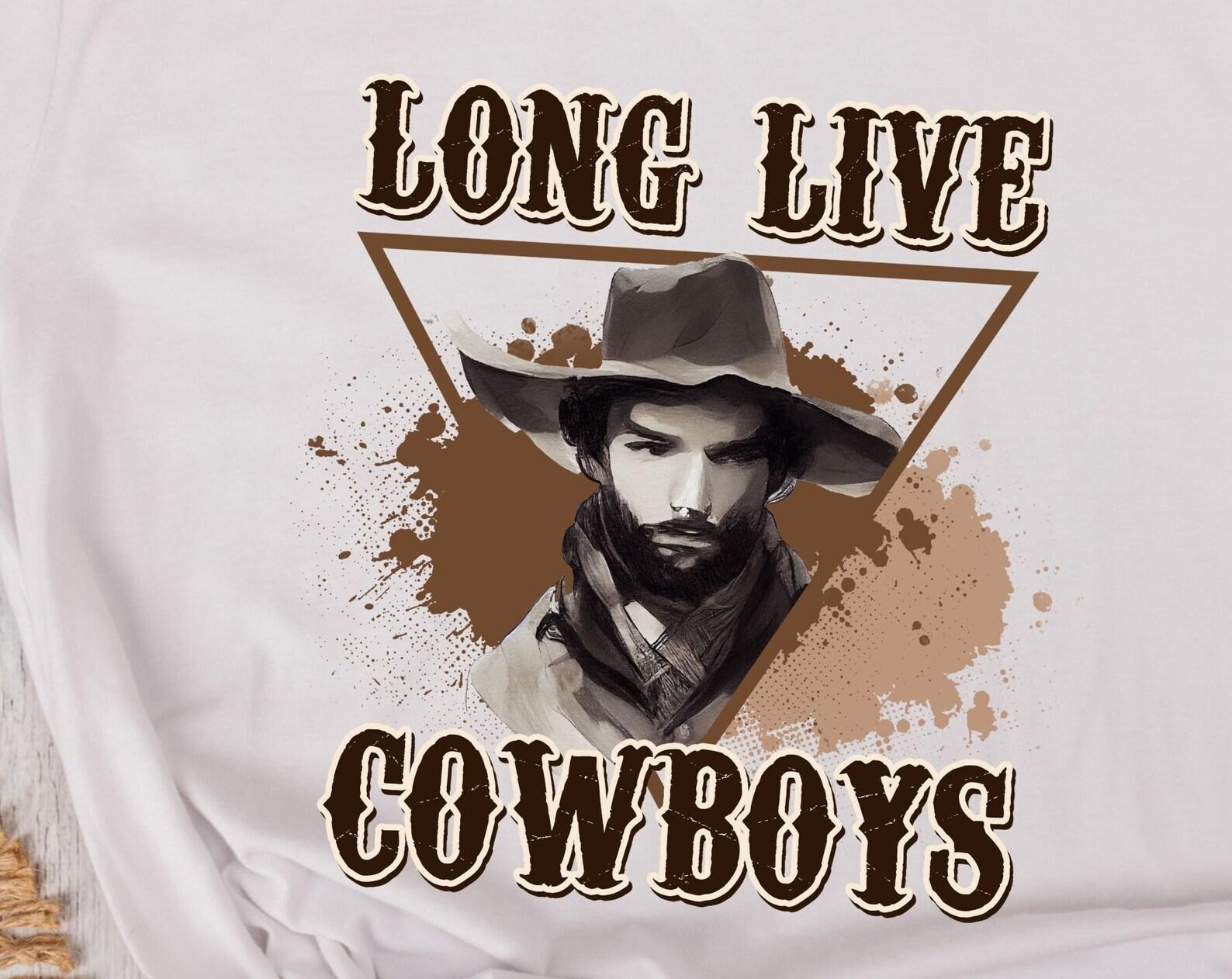 Long live Cowboys, cowboy tshirt, cowgirl tshirt, rodeo shirt, retro tshirt, country western S
