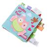 Infant Cloth Book Cute Animal Learning Rattle Wear Resistant Educational ToyType B