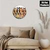 Vintage Horse Metal Wall Art, 2D Flat Mural for Living Room Office Outdoor, Large Iron Decor Unique Housewarming Gift