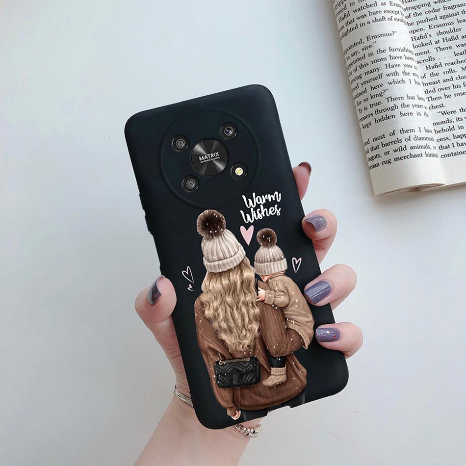 Case For Honor Magic 4 LITE X30 X9 5G Back Cover Super Mom Baby Fashion Girls Soft Phone Case Silicone Funda For Honor X30 Capa