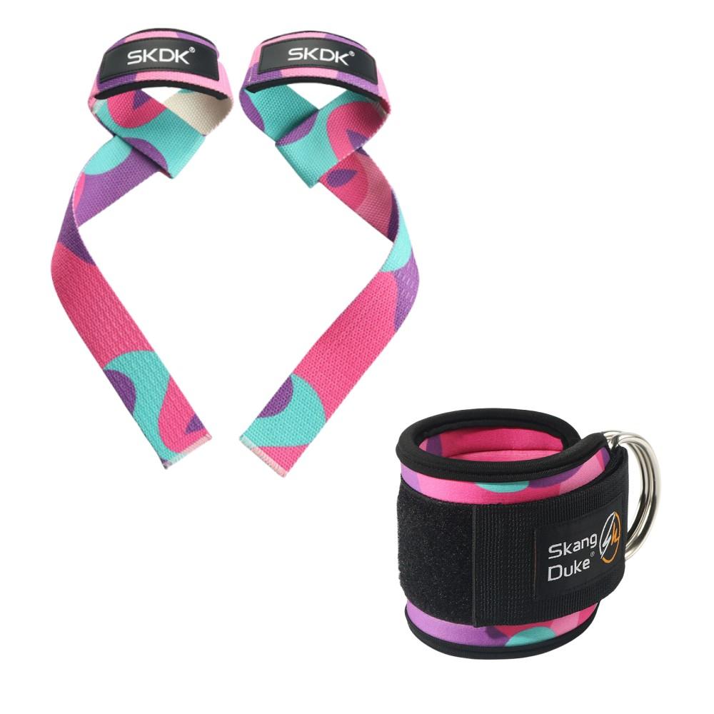 

Фитнес-ремни на щиколотке Регулируемые D-образные кольца для поддержки ног Манжеты для подъема запястий Ремни для тренажерного зала Жесткая ручка для занятий Набор камуфляжных ремней