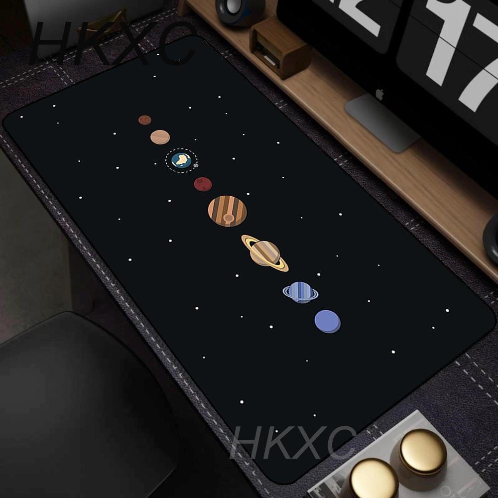 Universo Spazio Sistema Solare Pianeta Tappetino Mouse Grande per Gaming Mousepad per Computer Portatile Tappetino Tastiera XXL Deskmat Mousepad per PC Gamer