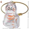 Cat Keychain Pendant Backpack Cat Hair Storage Box Hanging Cat Bag Hanging Pet Hair Grooming Souvenirs