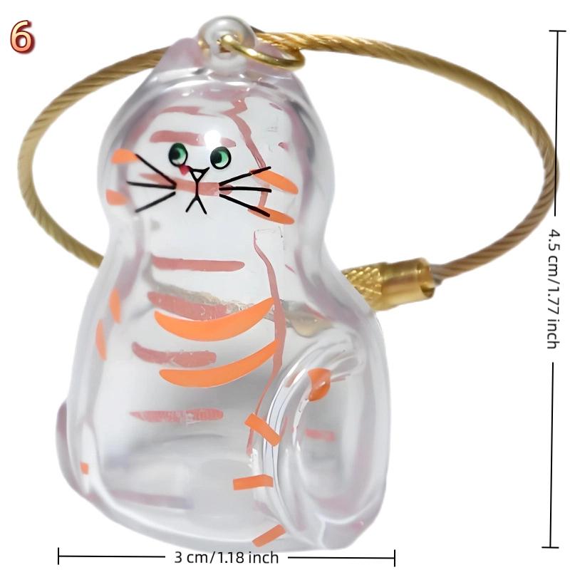 Cat Keychain Pendant Backpack Cat Hair Storage Box Hanging Cat Bag Hanging Pet Hair Grooming Souvenirs