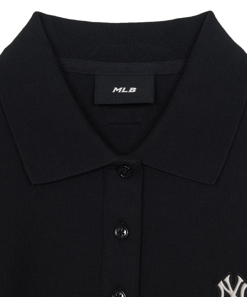 Emelbi Women'S Basic Small Logo Pique Dress Ny (Black)