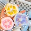 Shapeable Vacuum Stress Ball Rainbow Glutinous Ball Stress Relief Noisy Ball Squeeze Fidget Toy Squishy Stress Ball for Adults