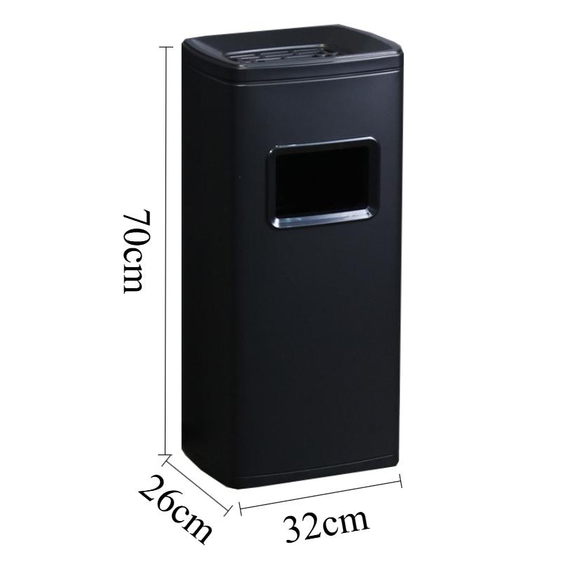Large Capacity Trash Can Rectangular Trash Bin Office Litter Bins 12 Liters Dustbin Garbage Recycling Cube Wastebins with Lid
