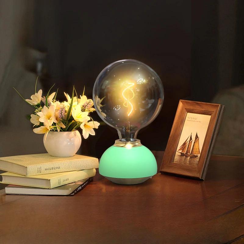 

Минималистичный светодиодный креативный сенсорный настольный светильник с USB-портом для зарядки, для спальни, кабинета, столовой, атмосферного освещения 1 W