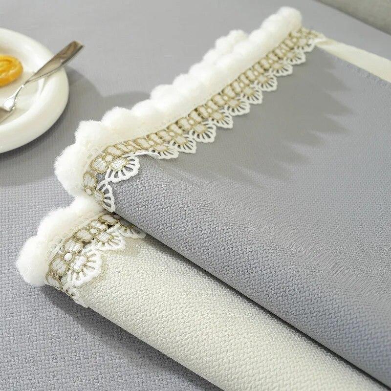 Universelles, rutschfestes Spitzenkissen in Volltonfarbe 2023 Neuer Sofabezug Chenille-Sofakissen für alle Jahreszeiten