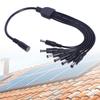 1 to 6 Solar Charging Cable 5.5x2.1mm 5.5x2.5mm for Efficient Outdoor Power Connection Power Supply Splitter Cord