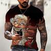 Funny Santa Claus Christmas T-Shirts 3d Print  Tops Tees Mens Shirts Summer Holiday Casual T-Shirts