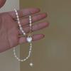 Sweet Love Heart 100% Natural Baroque Freshwater Pearl 14K Gold Filled Female Necklace  For Women Chains Gifts No Fade