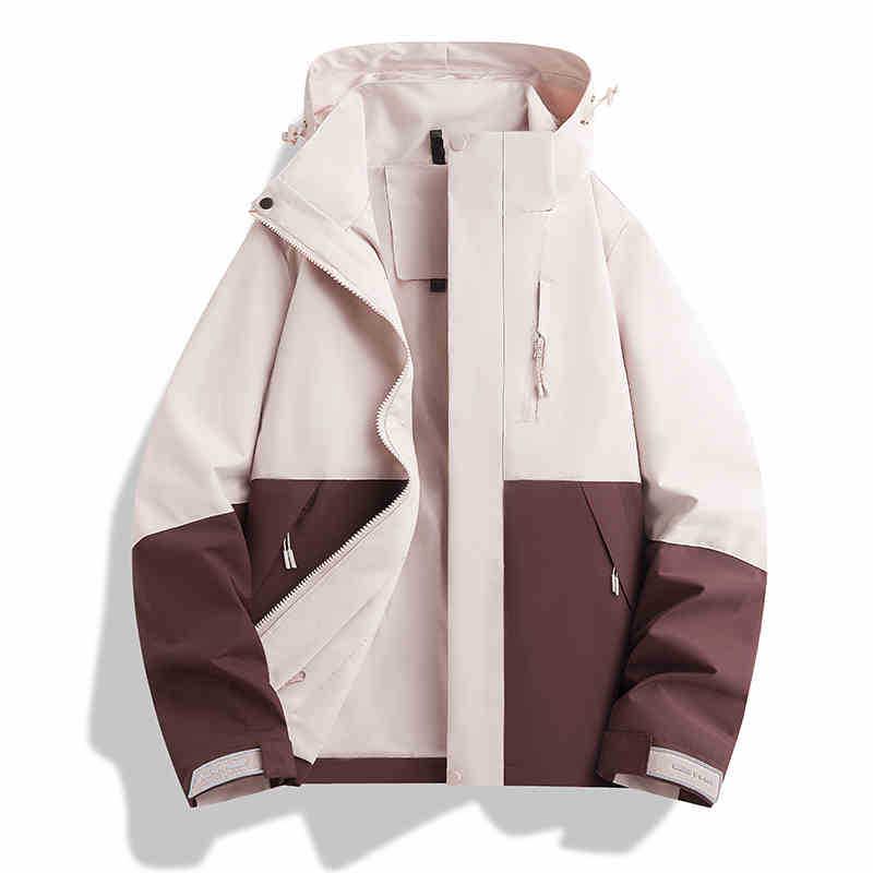 

Женская куртка Woodpecker Petite Три в одном розовая для улицы - Ветрозащитная и водонепроницаемая 3XL