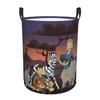 Custom Wilds Anime Kratts Laundry Hamper Large Clothes Storage Basket Wilderness Toys Bin Organizer for Boy Girl