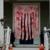 1.65X1M Bloody Handprint Horror Door Curtain for Halloween Party, Scary Haunted House Decoration, Unique Halloween Supplies