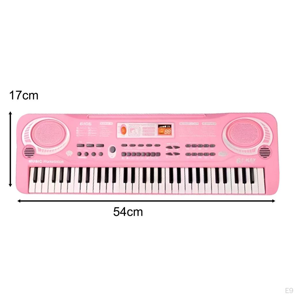 61 Keys Electronic Piano for Children, Musical Keyboard, Self-entertainment Sound Toys, Holiday