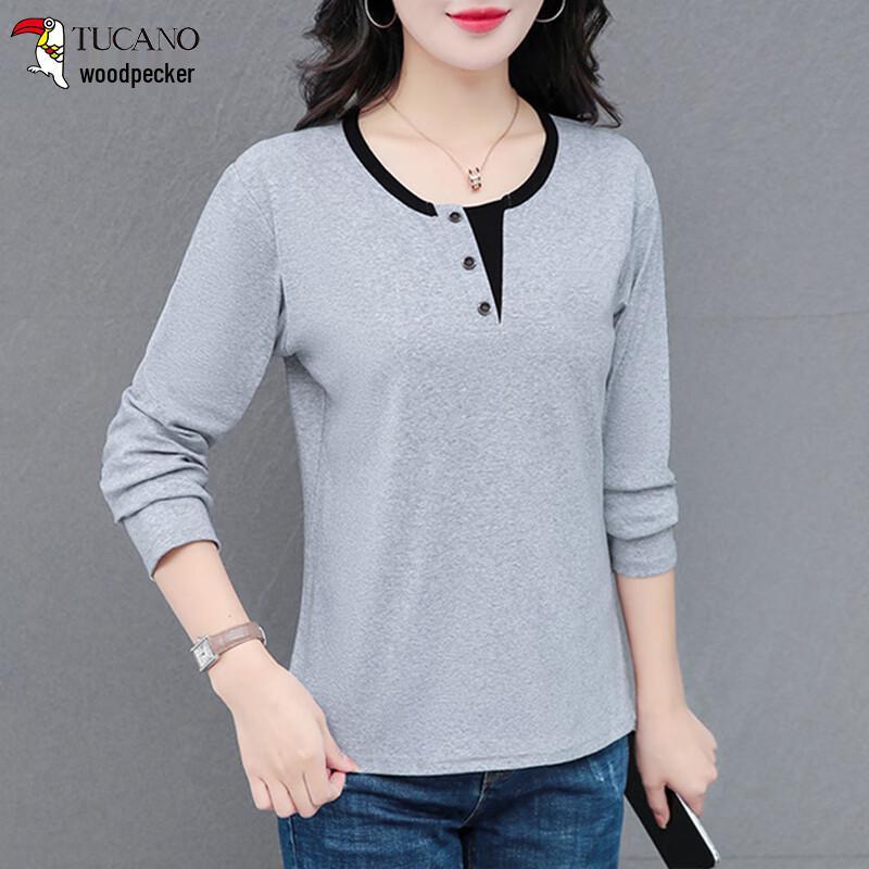 Woodpecker Women s Loose-Fit Long Sleeve T-shirt XL