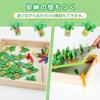 FlyCreat Wooden Montessori Shape Matching Toy - Farm Vegetable Pulling and Magnetic Bug Catching Game, Vegetable and Color Recognition, Shape