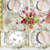 Retro Wildblumen-Platzset für Geburtstage, Hochzeiten oder Teepartys