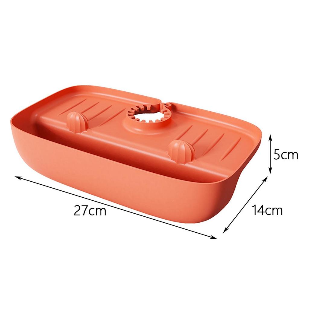 Non Slip Drainer Pad Drying Mat Sink Protectors Countertop Storage Tray Orange