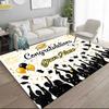 1PC Custom Name Graduation Celebration Theme Floor Mat Ideal for Living Room, Game Rooms, Office, Bedroom,Floor Mat Playful Design