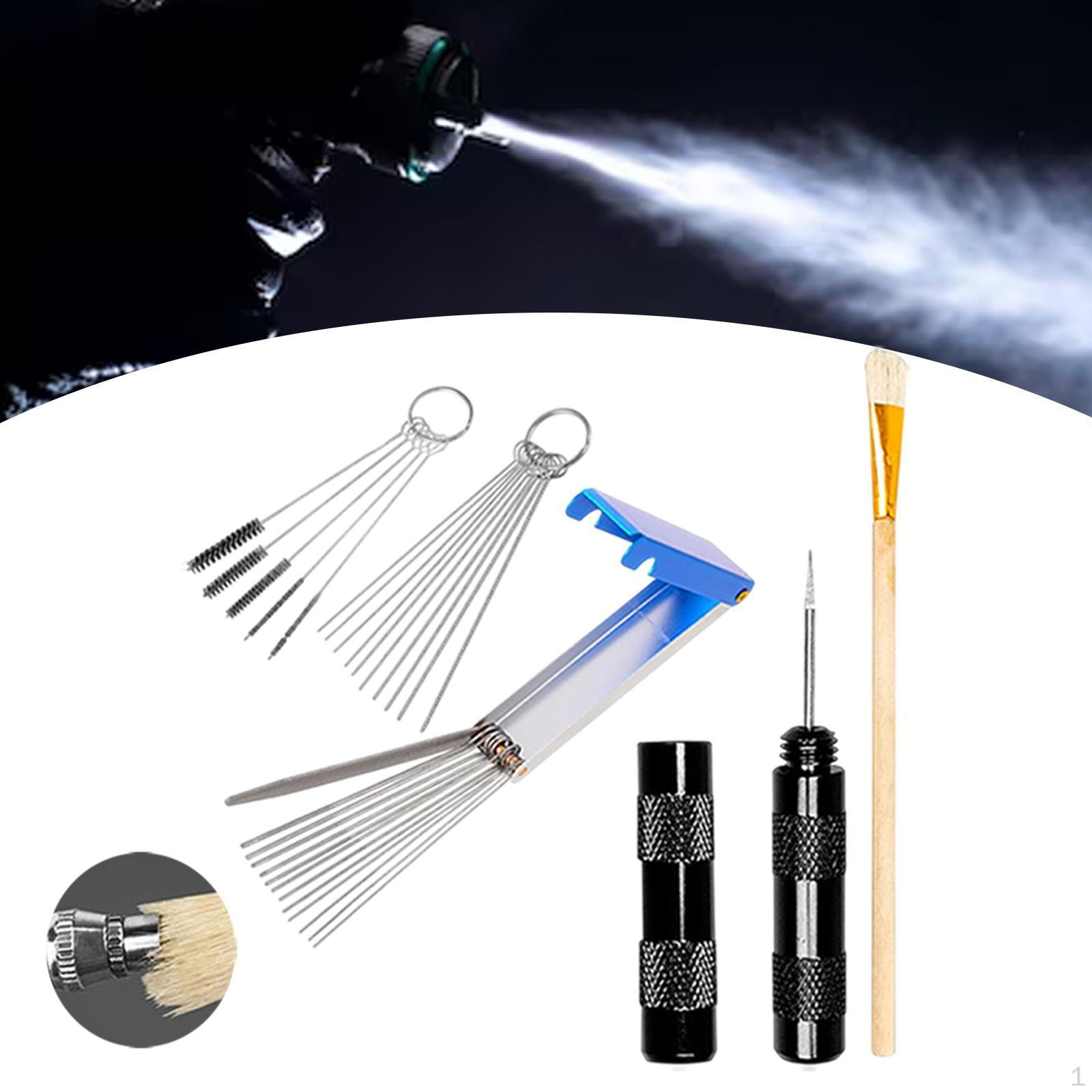 

Набор щеток для чистки аэрографа, игольчатые щетки, моющий инструмент для общежития чёрный