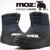 moz Winter Short Snow Boots, Water-Repellent / Waterproof / Anti-Slip, Insulated with Urethane & Fleece Lining (Navy / LL)