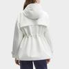 Fila X The Met Collaboration Solid Color Hooded Casual Jacket Women Jackets Ceramic-White F11W348913R-IV