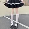 Japanese Lace Stockings Children Thin Mid-Calf Length SocksinsTrendy Hollow Heart Jacquard White Calf Socks Mesh Stockings Stude