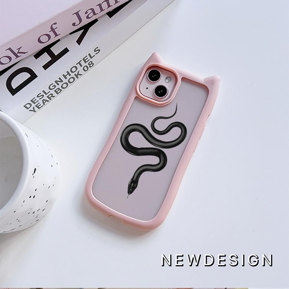 Мягкие чехлы для телефонов с кошачьими ушками для iPhone 16 15 13 12 11 Pro Max 14 Plus — фото 5