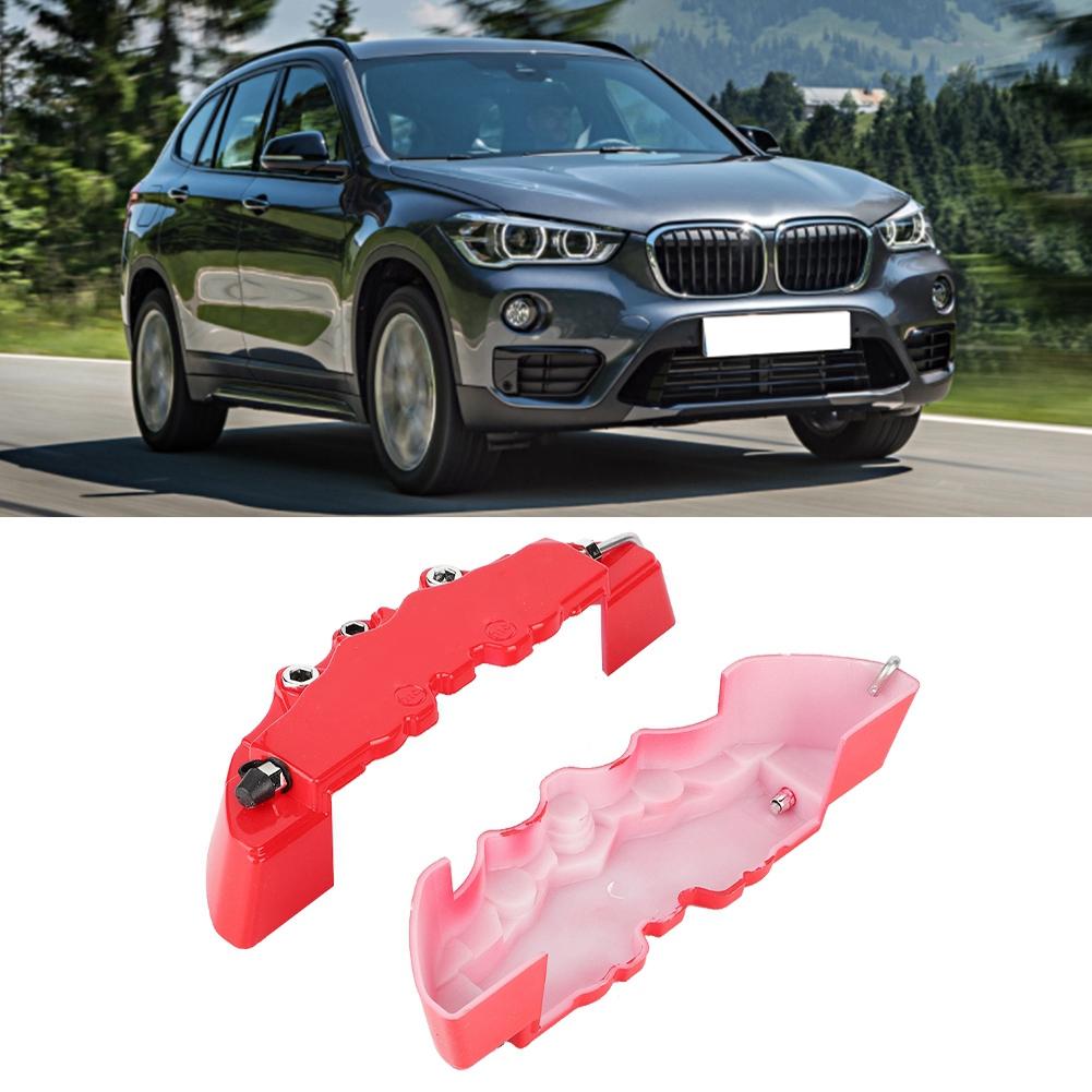 2PCS High Quality ABS Useful Car Universal Disc Brake Caliper Covers Front Rear Auto Kit