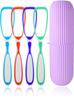 Styllent 4 Pcs Soft Double Action Tongue Cleaner Scrapper For Kids and Adults With Travel Capsule Plastic Tooth Brush Paste Holder Flexible Design