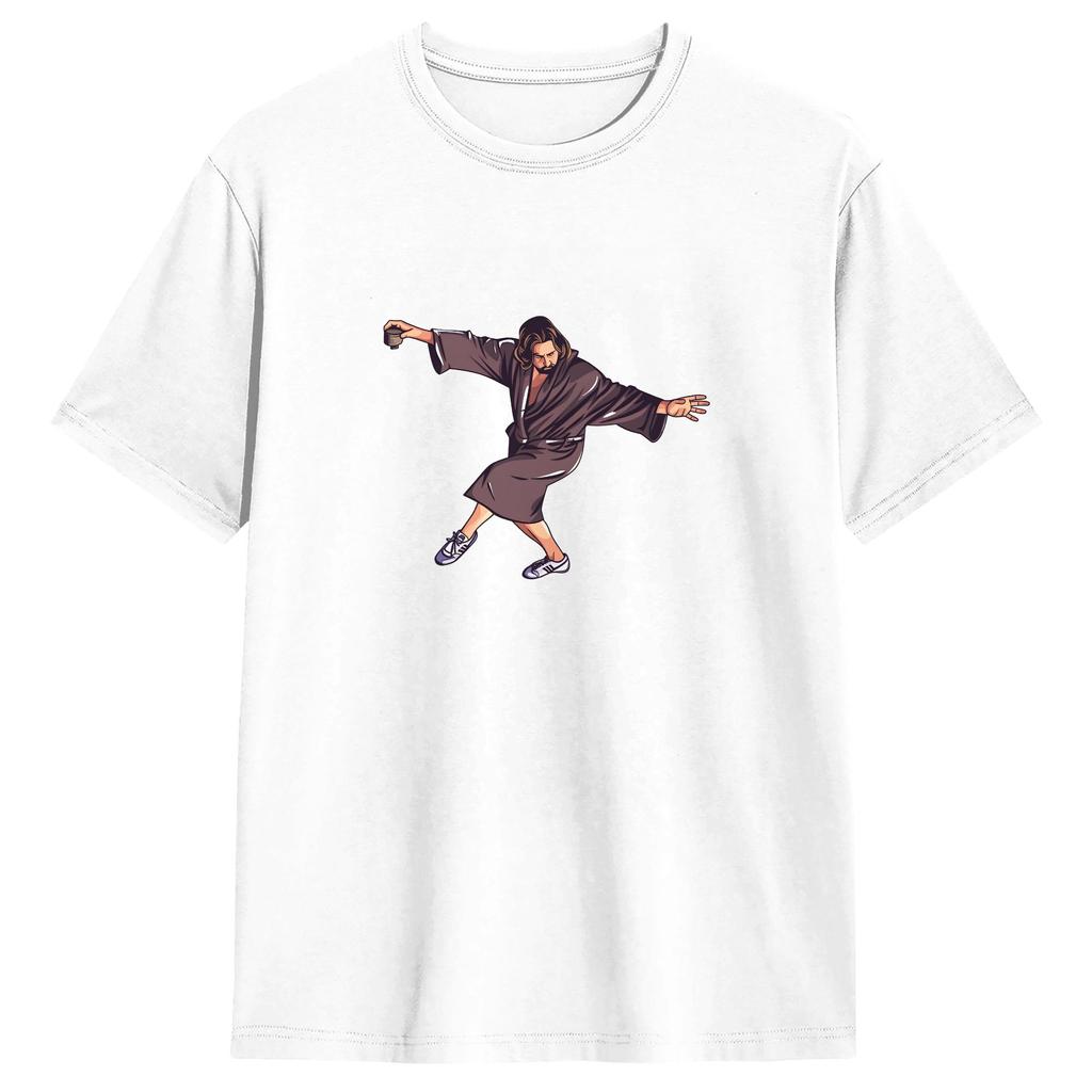 DDude The Big Lebowski TShirt Beach Cotton TShirts For Adult Leisure Pattern Tee Shirt Short Sleeve YK Basic Tees