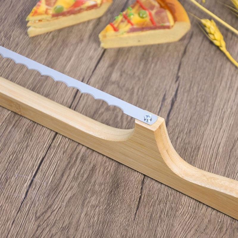Wood Bread Bows Knife Bread Slicers Sourdoughs Bread Knife Cutter for Homemades Bread Sourdoughs Sandwich Easy To Use
