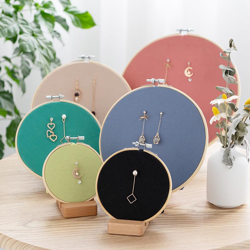 DIY Jednobarevná Lněná Bavlna Ruční Výšivka Látka