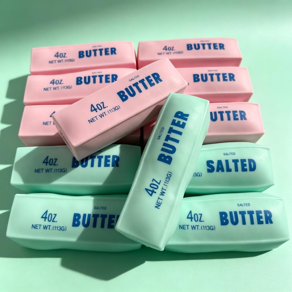 Creative Butter Stick Squishy Fidget Toy Building Block Filling Squeeze Toy