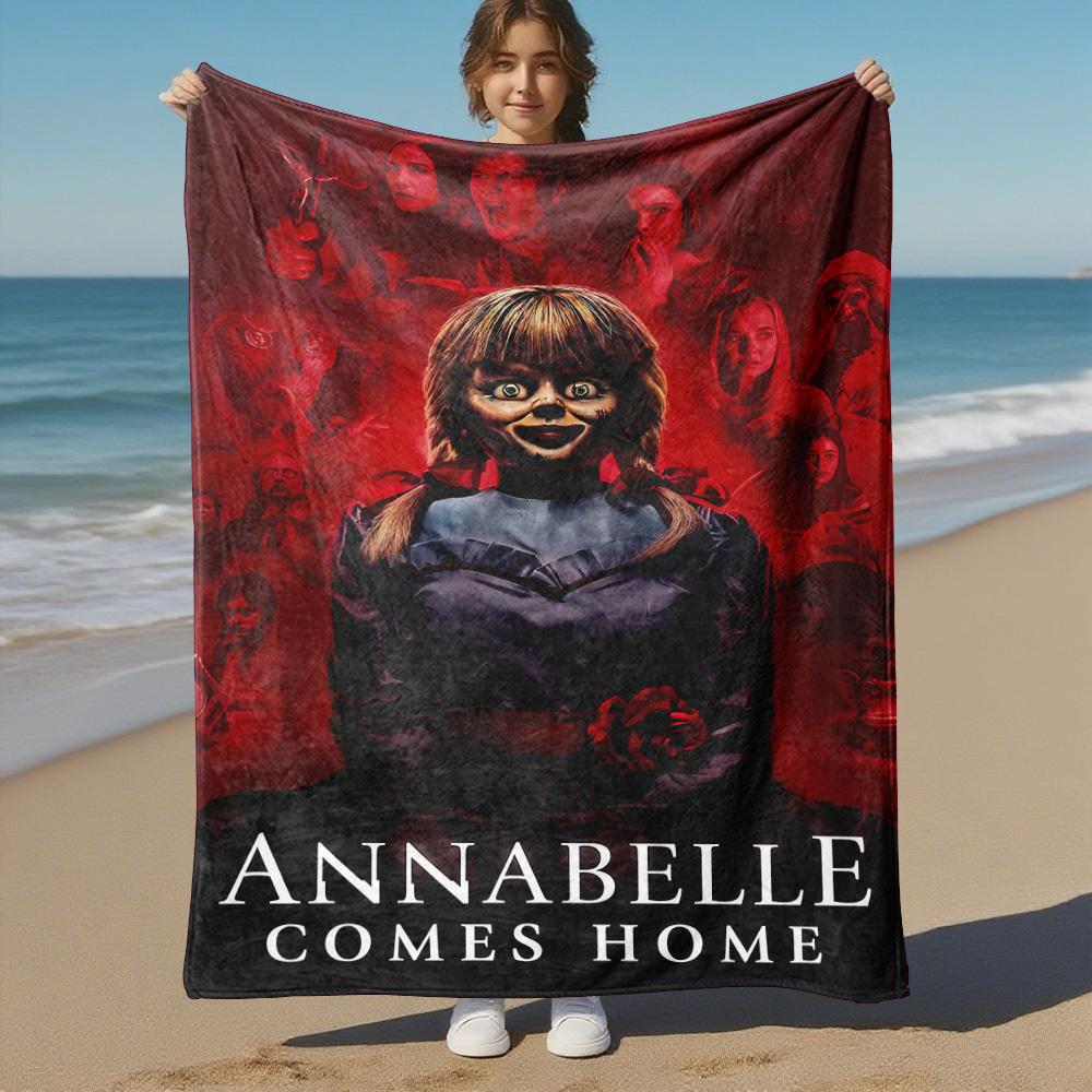 1PC Annabelle Comes Home Outdoor Flannel Blanket Soft Plush Decor for Picnics, camping,Bedroom, Playroom, Office1230A