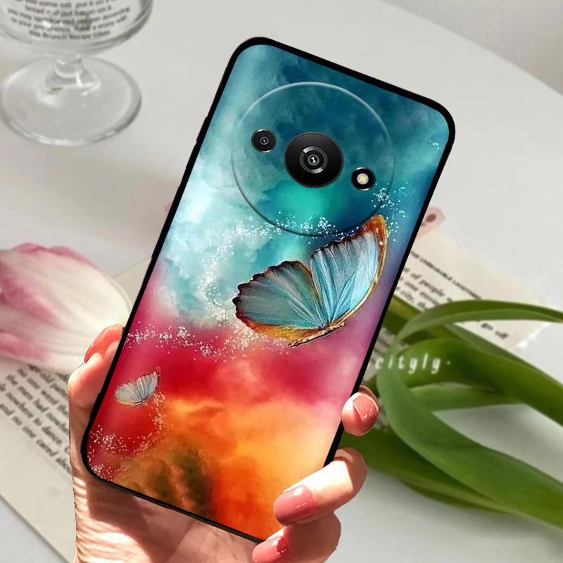 Für Redmi A3 Hülle 23129RN51X Mode Weiches TPU Silikon Handy Schutzhülle Für Xiaomi Redmi A 3 Pro Fundas A3x Stoßfänger Schalen