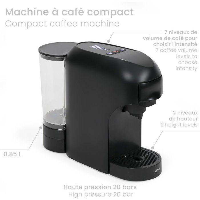 3-in-1 Mehrkapsel-Kaffeemaschine - LIVOO - DOD217N - 1400 W - 7 Kaffeestärken - Schwarz