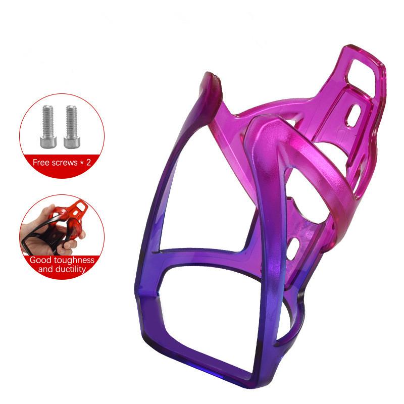 

Клетка для велосипедной бутылки, держатель для бутылки с водой на дорожном велосипеде, цветной легкий велосипедный кронштейн для бутылки с напитком, аксессуары для велосипеда фиолетовый