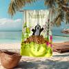 Custom Name Ultra-Soft Beach Towel with Krtek Theme,Ideal for Pool - Camping, Diving - Perfect Travel Essential, Vibrant Beach Towel.