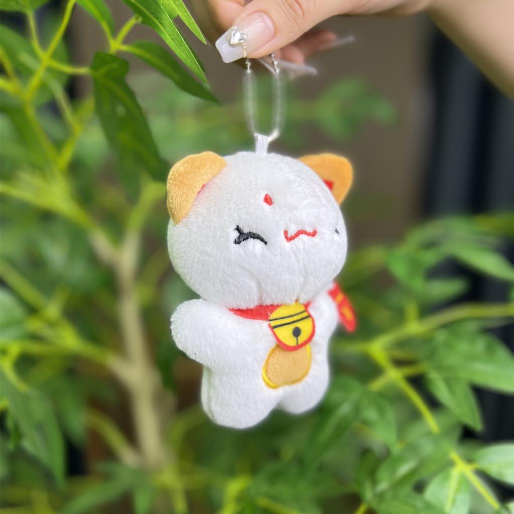 Plush Playful Cat Doll Keychain Charming Accessory For Couples And Gift Giving