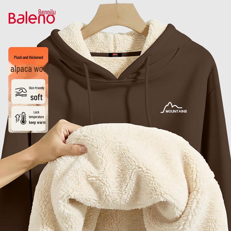 

Baleno Men s Hooded Alpaca Fleece Sweatshirt 5XL